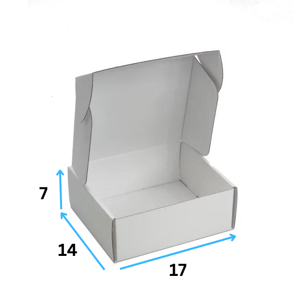 Boite 17x14x6 Carton Blanc